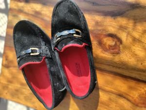 18 Size Black Suede For Ethenic Or Westerns