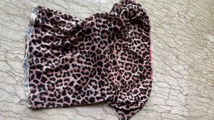 Y2K Cheetah Print Top With A Pink Bow