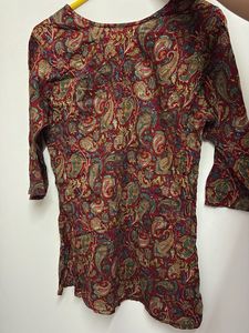 Paisley Print Short Kurti
