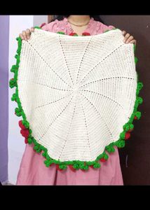 Handmade Viral Crochet Rose Bouquet Blanket