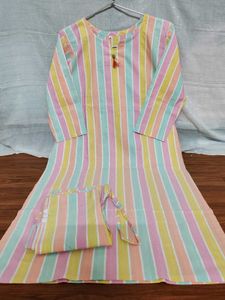 Striped Kurta Set