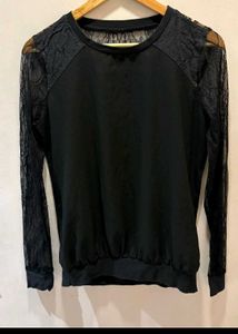Elegant Black Lace Top