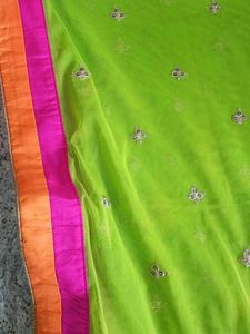Green Embroidered Dupatta