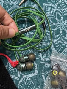 Boat green Wired Earphones
