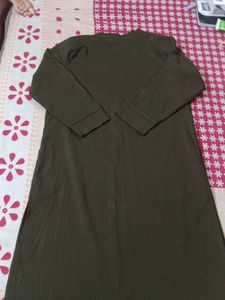 Olive Green Button-Down Shirt