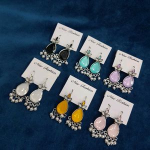 Boho Chic Drop Earrings - Colorful Set