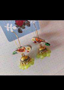 Beautiful Parrot Green Earring 🥳🎊✨