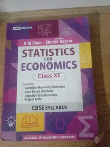 Statistics Economics Class 11  NM Shah Cbse