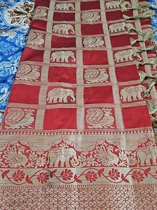 Banarasi Silk  With  Blouse
