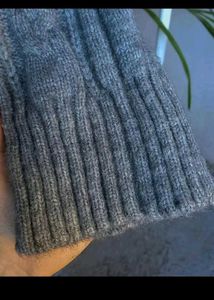 V Neck Dark Grey Sweater