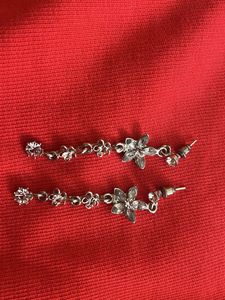 Silver Plated Long Ear Rings