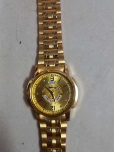 Gold-Tone Wrist Watch