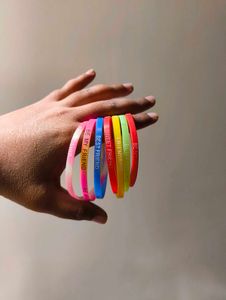 Set Of 7 Premium Friendship Rubber Bands