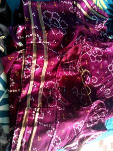 Bandhani Saree blouse size 44