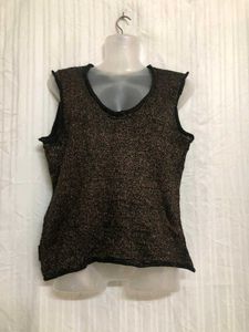 Dkny Jeans Black Sleeveless Top