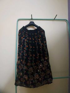 Floral Print Ethnic Skirt