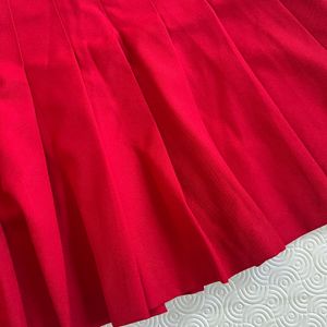 Red Tennis Skirt