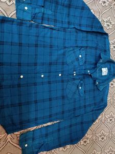 Blue Plaid Flannel Shirt 👕