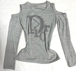 Gray &#39;Dior&#39; Cold Shoulder Top💘💘