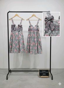 Floral Bow Accent Dress