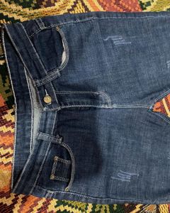 Navy Blue Mid Waisted Jeans
