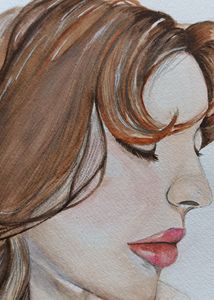 Water colour painting on A5