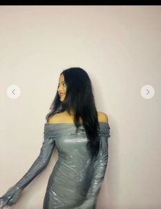 Newme Silver Embellised Dress