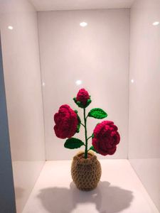 Restocked!! Crochet Potted Rose 🌹