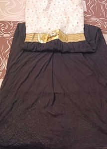 Fairwell Gown White And Black