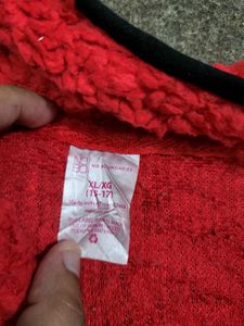 Red Fleece Pullover