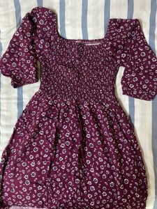 Floral Print Mini Dress