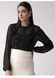 QUIERO MASWomen Anushka Embroidered RegularFit Top