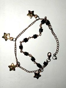 Star &amp; Bead Ankle Bracelet