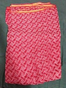 Rajasthani Red Saree