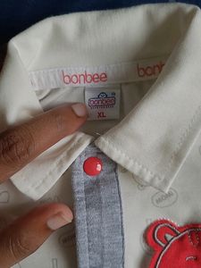 Beige Pink Boy&#39;s Casual Romper