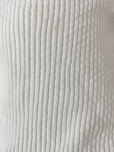White Ribbed Knit Top