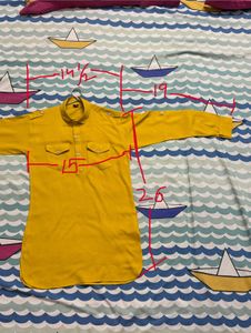 Kids Mustard/Yellow Kurta