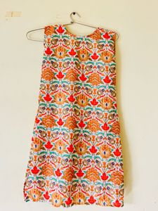Patterned Sleeveless Dress