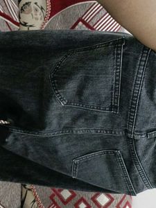 Black Grey Baggy Jeans