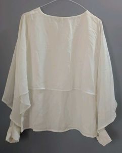 White Cape Top