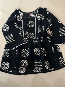 Black & White Print Kurti