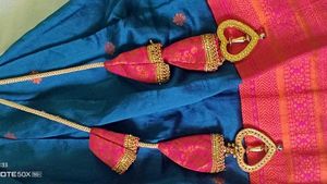 Pink Embroidered Sari Blouse