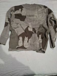 Graphic Print Sweater