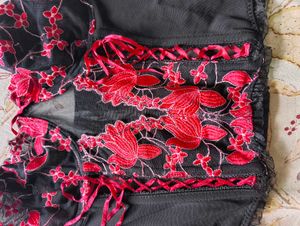 Lace Detail Bustier Top