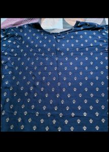 Elegant Navy Blue Kurta