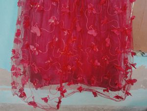 Butterfly Red Gown For Women