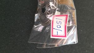 Oxidized Finger Ring With Black Stone