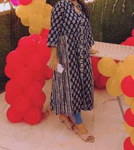 Elegant Blue Printed Kurta