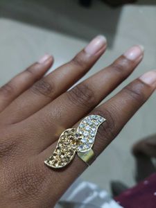 Rhinestone Mustache Ring