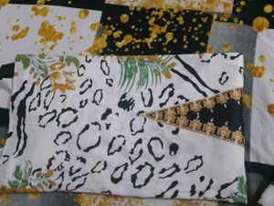 Floral &amp; Animal Print Asian Style Suit